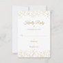 Gold Dust Confetti Elegant RSVP Card