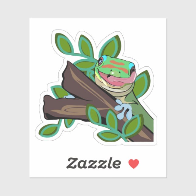 GOLD DUST DAY GECKO  STICKER (Sheet)