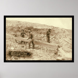 Gold Dust Mining Rockerville SD 1889 Poster
