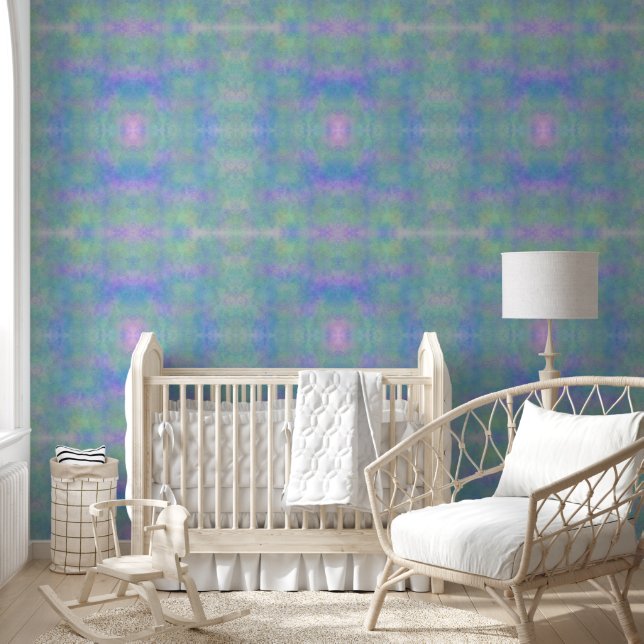 Gold dust sky blue and green variation wallpaper  (Kids)