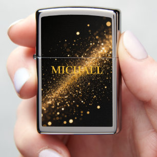 Gold Dust Texture – Soft Sparkle Identity Zippo Lighter
