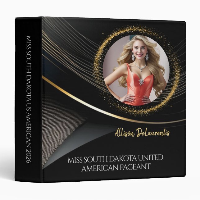 Gold Dust Ultimate Pageant Notebook Binder (Front/Spine)