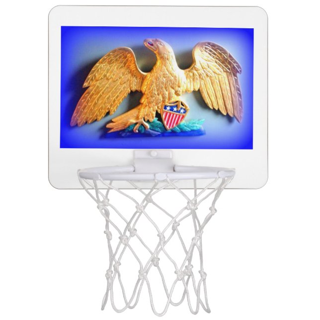 gold eagle basketball goal mini basketball hoop (Front)