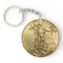 Gold Eagle coin Keychain