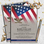 Gold Eagle Military Retirement Party Invitation