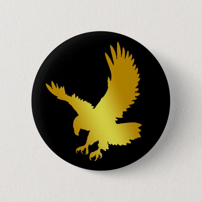 GOLD EAGLE PINBACK BUTTON (Front)