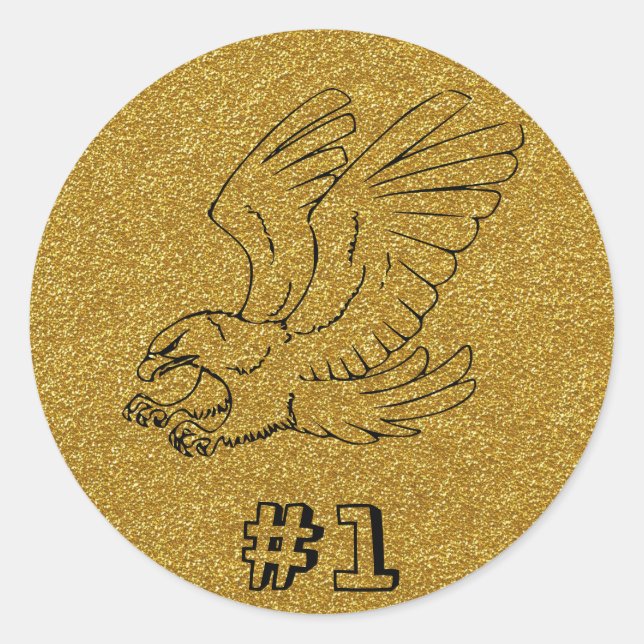 Gold Eagle Sticker (Front)