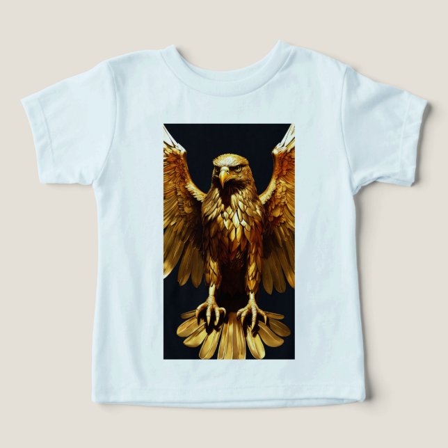 "Gold Eagle: Unleash Your Inner Champion" "Strike  Toddler T-shirt (Design Front)