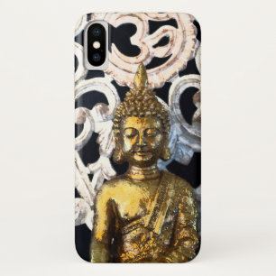 Gold Earth Buddha OM Aum Mantra Ajna Meditation iPhone X Case