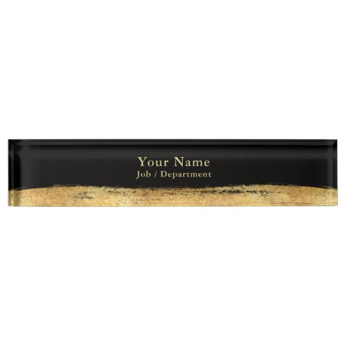 Gold effect classy executive desk name plate