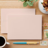 Gold-Effect Polka Dot Lined Pink Envelope (Desk)