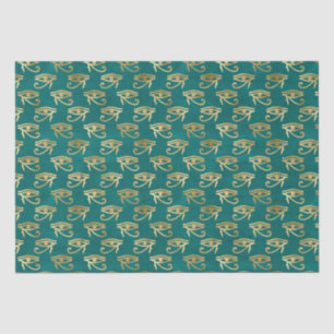 Gold Egyptian Eye of Horus Pattern Tissue Paper