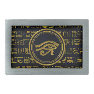 Gold Egyptian Eye of Horus - Wadjet Belt Buckle