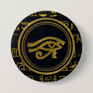 Gold Egyptian Eye of Horus - Wadjet Button