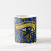 Gold Egyptian Eye of Horus - Wadjet Lapis Lazuli