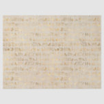 Gold Egyptian Hieroglyphs on Ivory Decoupage Tissue Paper