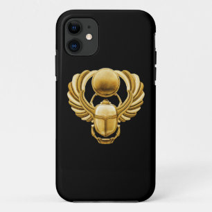 Gold Egyptian Scarab iPhone 11 Case