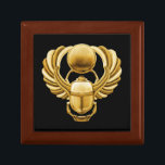 Gold Egyptian Scarab Jewelry Box<br><div class="desc">Gold Egyptian art based on the hieroglyph of the scarab,  traditionally a good luck symbol.</div>