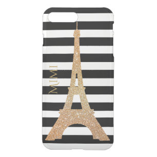 Gold Eiffel Tower Clear iPhone7 Plus Case
