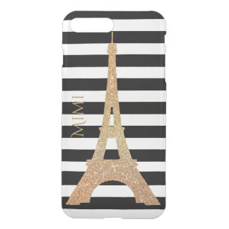 Gold Eiffel Tower Clear iPhone7 Plus Case