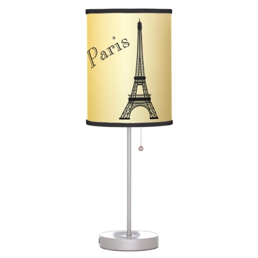 Gold Eiffel  Tower Lamp (Left)