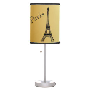 Gold Eiffel  Tower Lamp