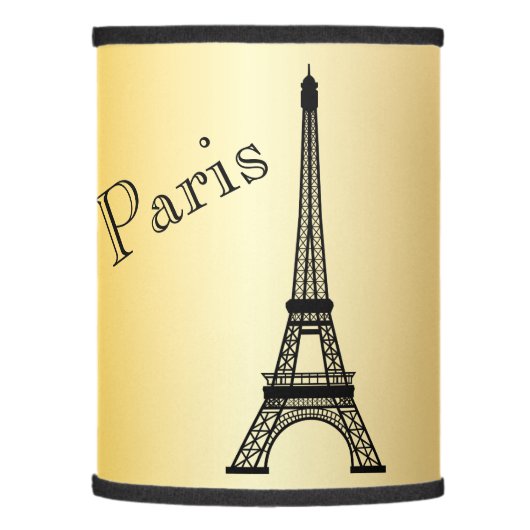 Gold Eiffel  Tower Lamp Shade (Left)