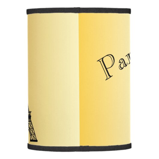 Gold Eiffel  Tower Lamp Shade (Back)