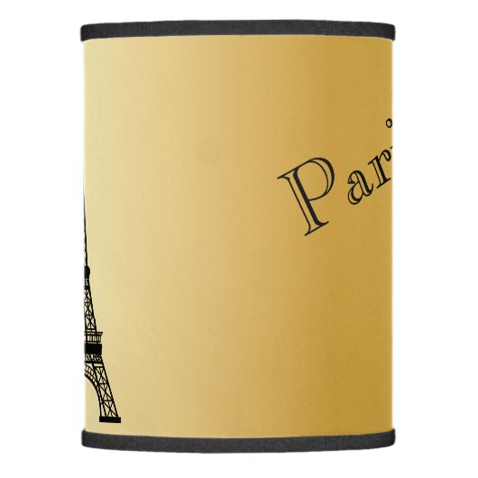 Gold Eiffel  Tower Lamp Shade (Front)