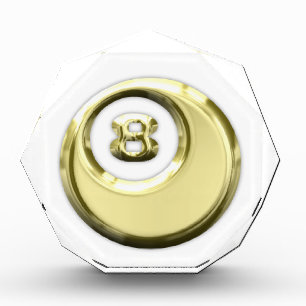 Gold Eight Ball Acrylic Award