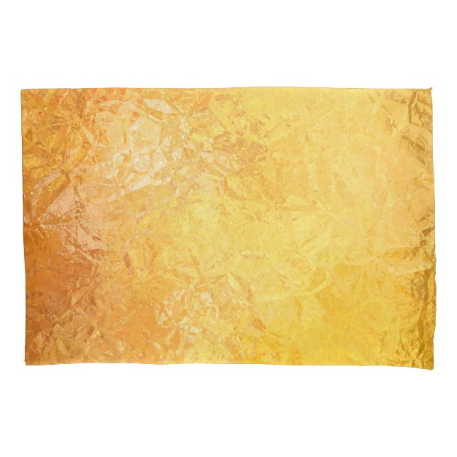 Gold Elegance: Abstract Luxurious Background Pillow Case (Front)