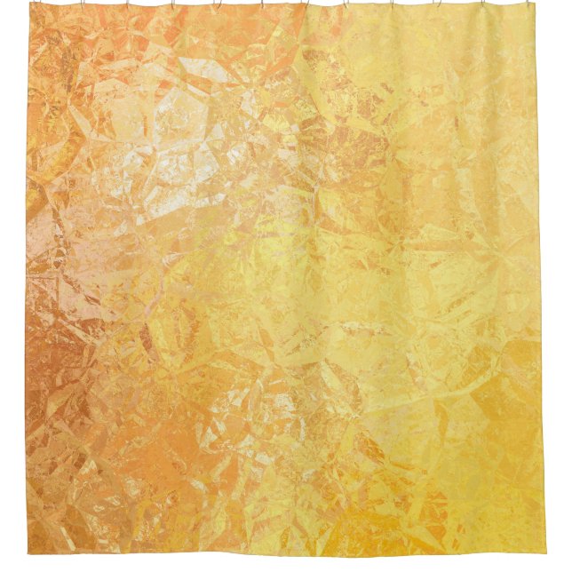 Gold Elegance: Abstract Luxurious Background Shower Curtain (Front)