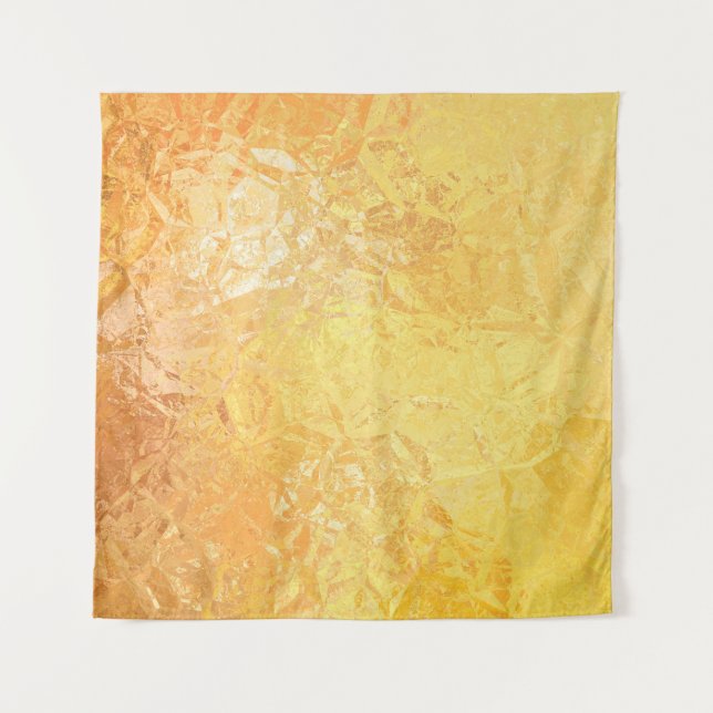 Gold Elegance: Abstract Luxurious Background Tapestry (Front)
