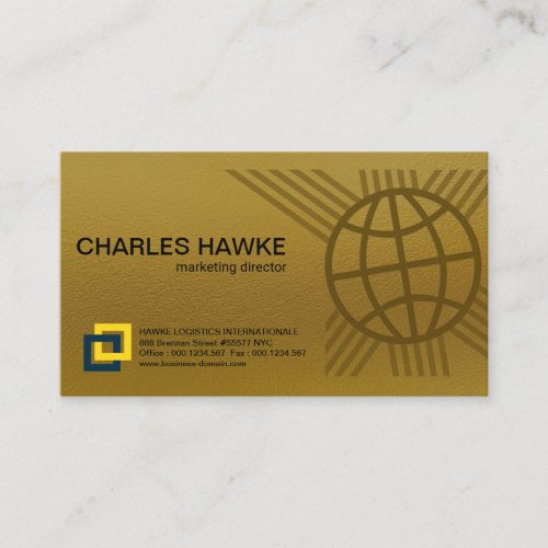 Gold Elegance International Global Connection Line Business Card