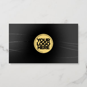 Gold Elegant Foil Raised Spot Gloss Business Cards