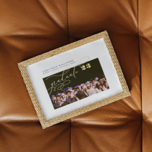 GOLD ELEGANT GRADUATE Photo CLASS OF 2023 Foil Prints