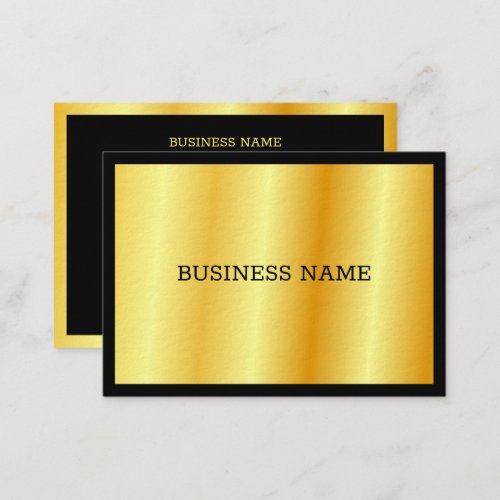Gold Elegant Luxury Personalized Modern Template Business Card