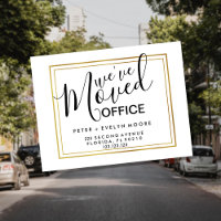 Gold elegant moved office business