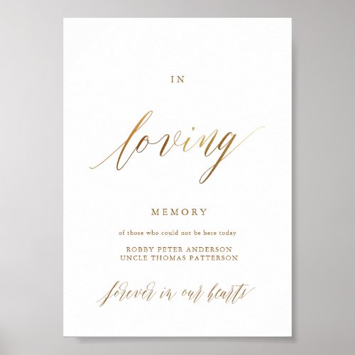 Gold Elegant Script Typography Poster