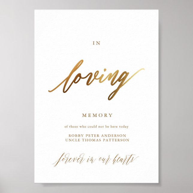 Gold Elegant Script Typography Poster (Front)