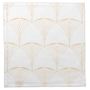 Gold, elegant simple luxurious traditional pattern cloth napkin