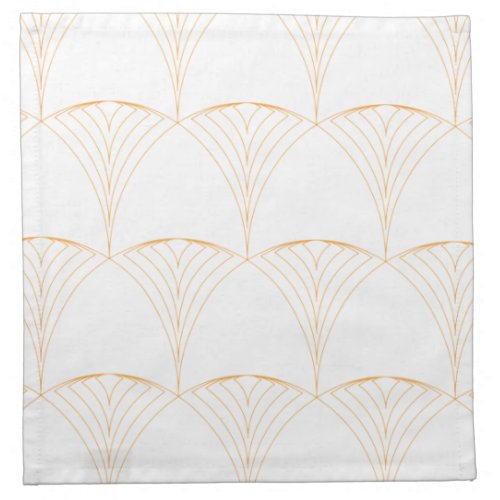 Gold elegant simple luxurious traditional pattern cloth napkin