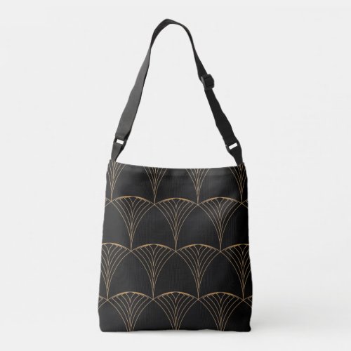 Gold elegant simple luxurious traditional pattern crossbody bag