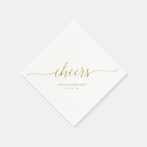 Gold | Elegant Stylish Lettering Cheers Event