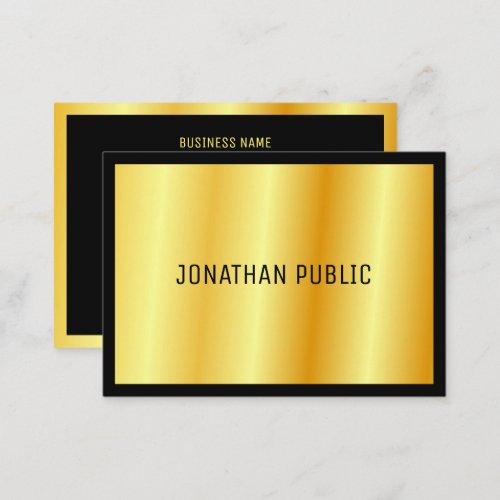 Gold Elegant Template Custom Modern Professional Business Card