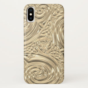 Gold elegant victorian nouveau iPhone x case