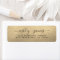 Gold Elegant Wedding Return Address