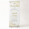 Gold Elegant Wedding Welcome Retractable Banner