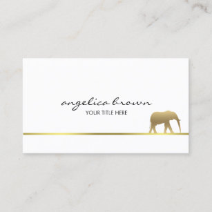 Gold Elephant Business Card