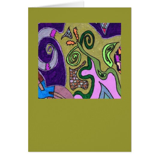 "Gold Elephant" original abstract (Front)